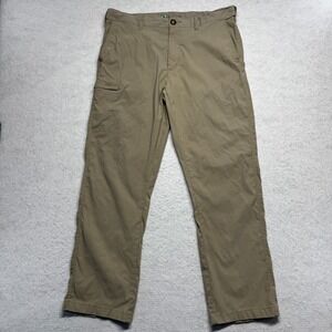 Union Bay UB Tech Pants Straight Leg‎ Nylon Hike Beige Men's Size 36x30